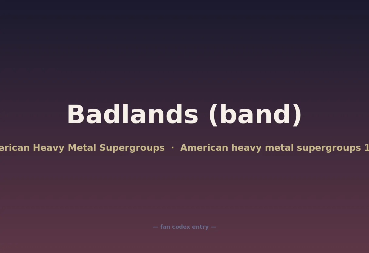 Badlands (band)