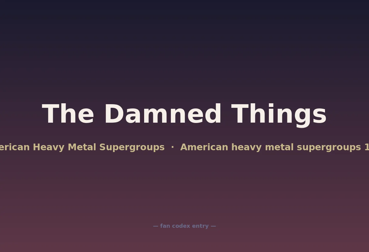 The Damned Things